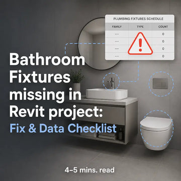 Bathroom Fixtures missing in Revit project: Fix & Data Checklist