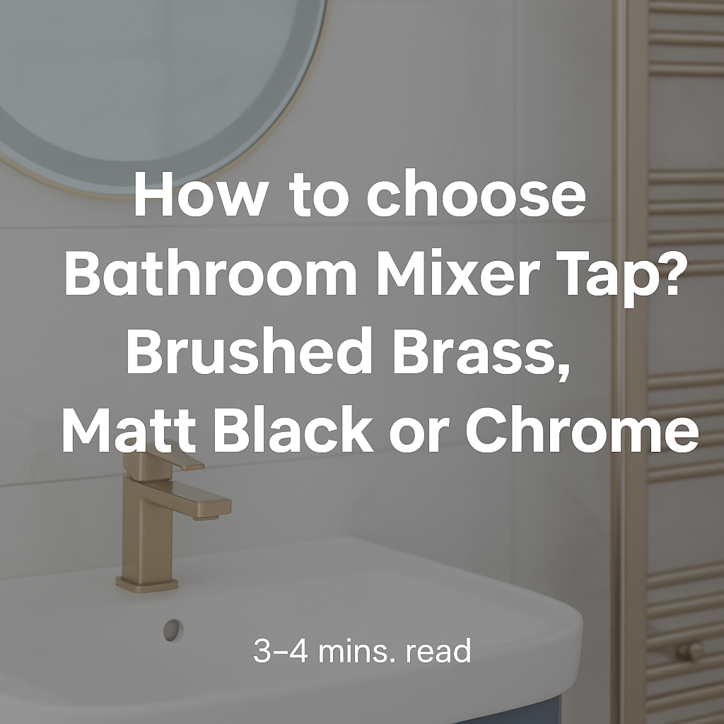 Brushed Brass, Matt Black or Chrome? How to choose Bathroom Mixer Tap