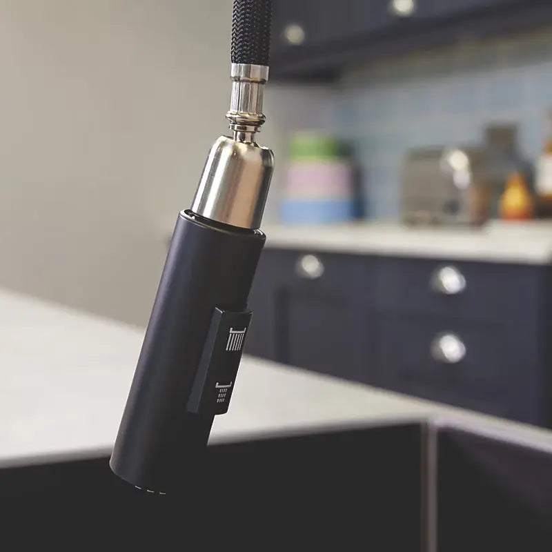 Close-up of pull-out spray head or spray function in use by Ellsi (Etal) at IrishBath