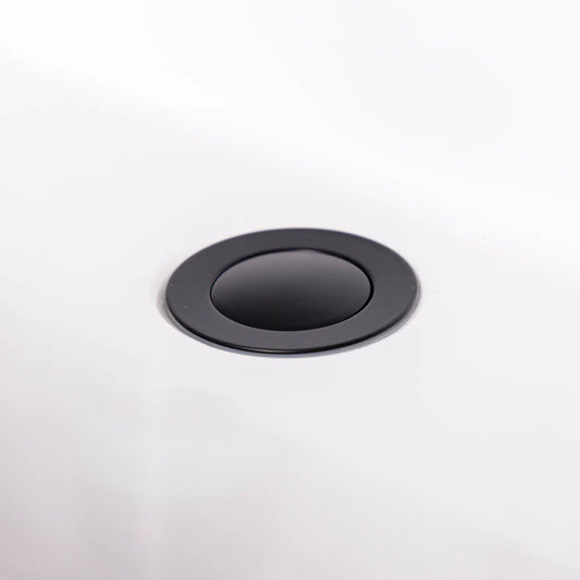 Ellsi ETAL Slotted click clack Push Button Basin Waste in Matt Black 60 mm 