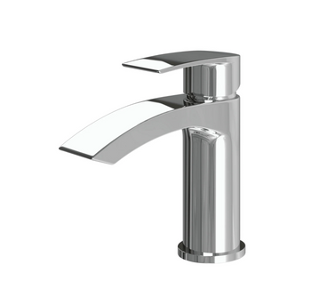 Polished chrome waterfall basin tap with single lever by Ellsi (ETAL)