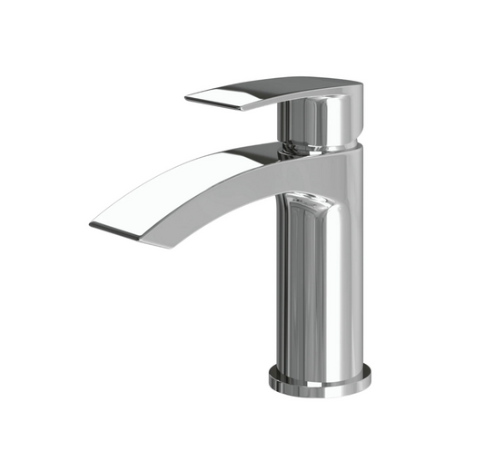 Polished chrome waterfall basin tap with single lever by Ellsi (ETAL)