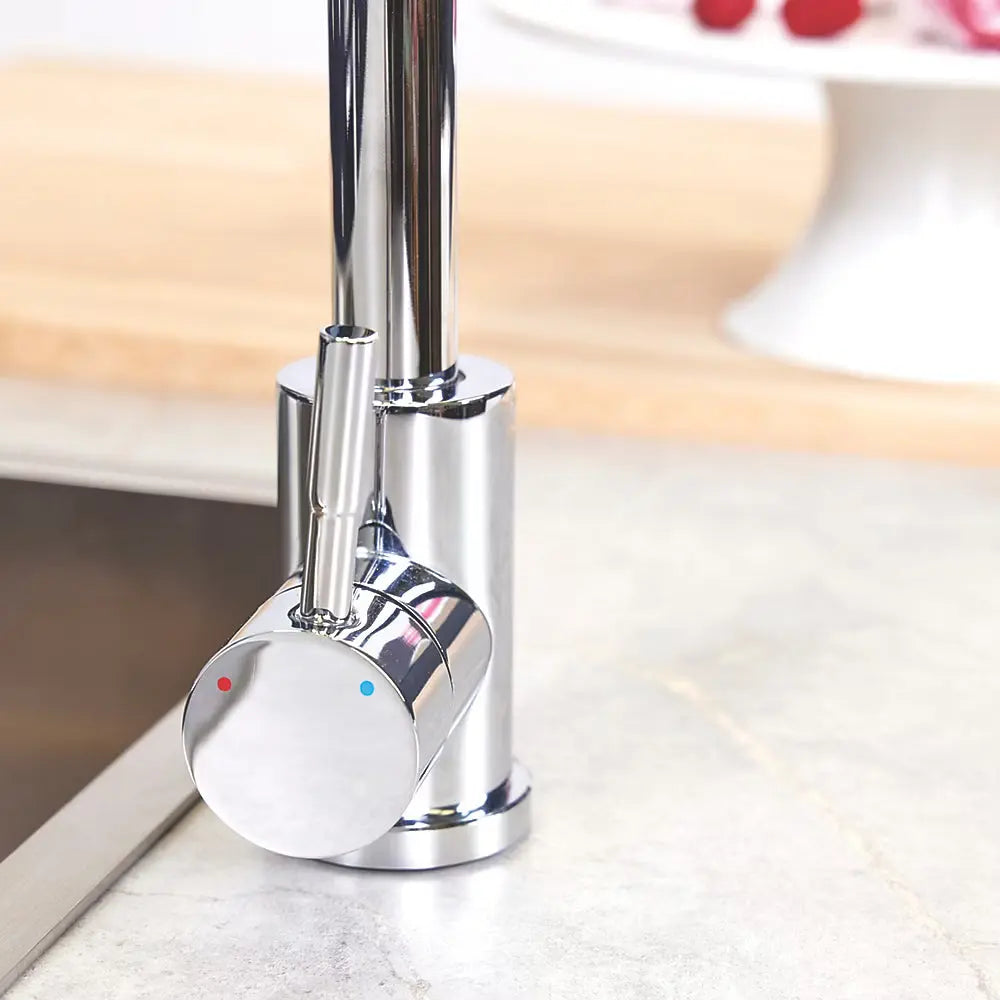 Kitchen Sink Tap Tivoli by Ellsi (Etal) installed handle close view at IrishBath kitchen