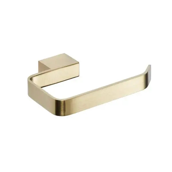 K-Vit Brush Brass (Gold) toilet paper holder (ACC332) by Kartell on a white background at IrishBath