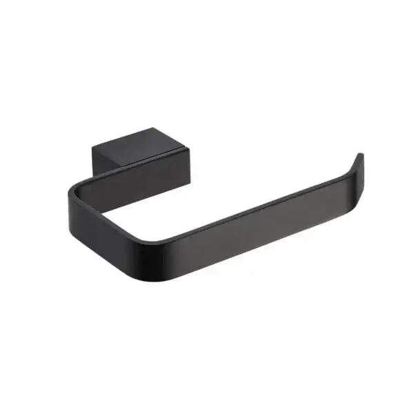Kartell K-Vit matt black toilet paper holder on a white background at IrishBath shop