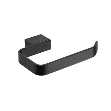 Kartell K-Vit matt black toilet paper holder on a white background at IrishBath shop