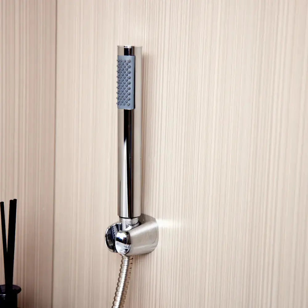 Modern Ellsi (etal) Kinlin chrome shower handle mounted on the wall