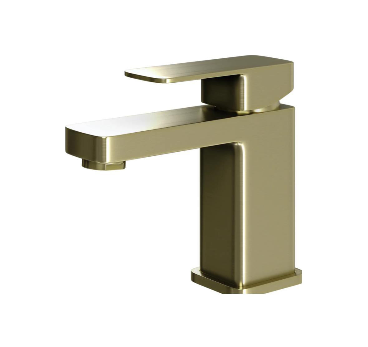 Ellsi brushed brass gold basin mixer faucet at Irishbath.ie shop