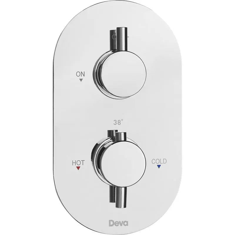 Thermostatic Concealed Shower Valve Deva Newton | Chrome