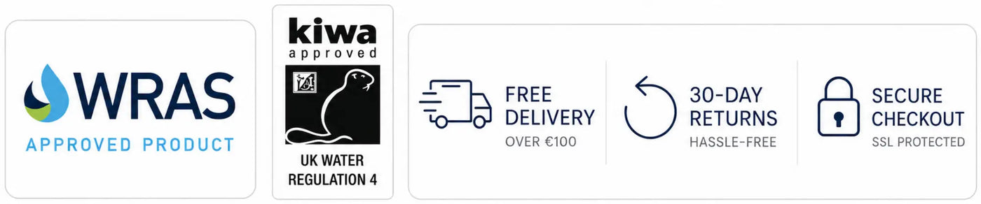 WRAS & Kiwa Approved, Free Delivery, 30-Day Returns