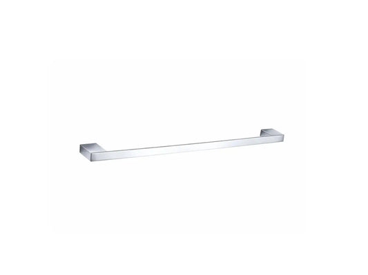 Alpha 450mm chrome towel rail white wall mounted modern bathroom towel bar