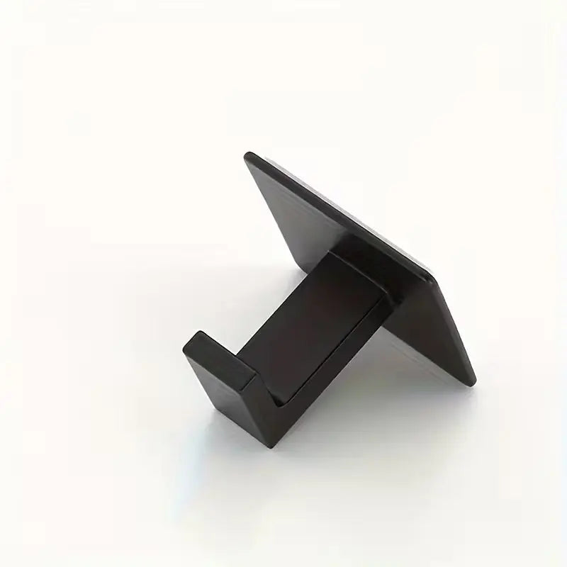 Side view of the adhesive wall hook in matt black color