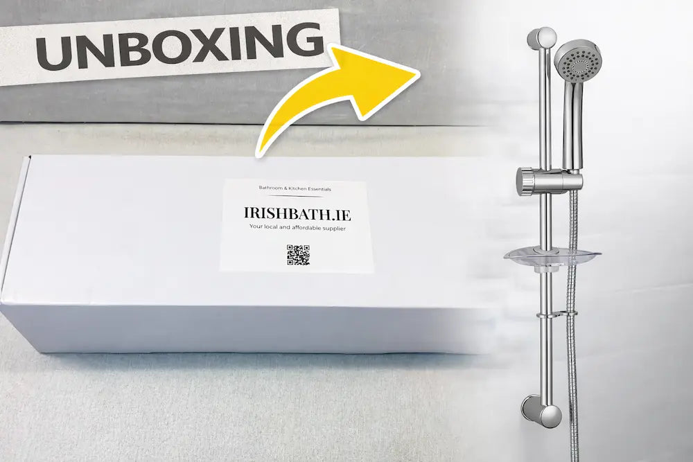 Chrome Slide Rail Hand Shower Kit Ellsi (PDT-000070) | Unboxing Video by IrishBath