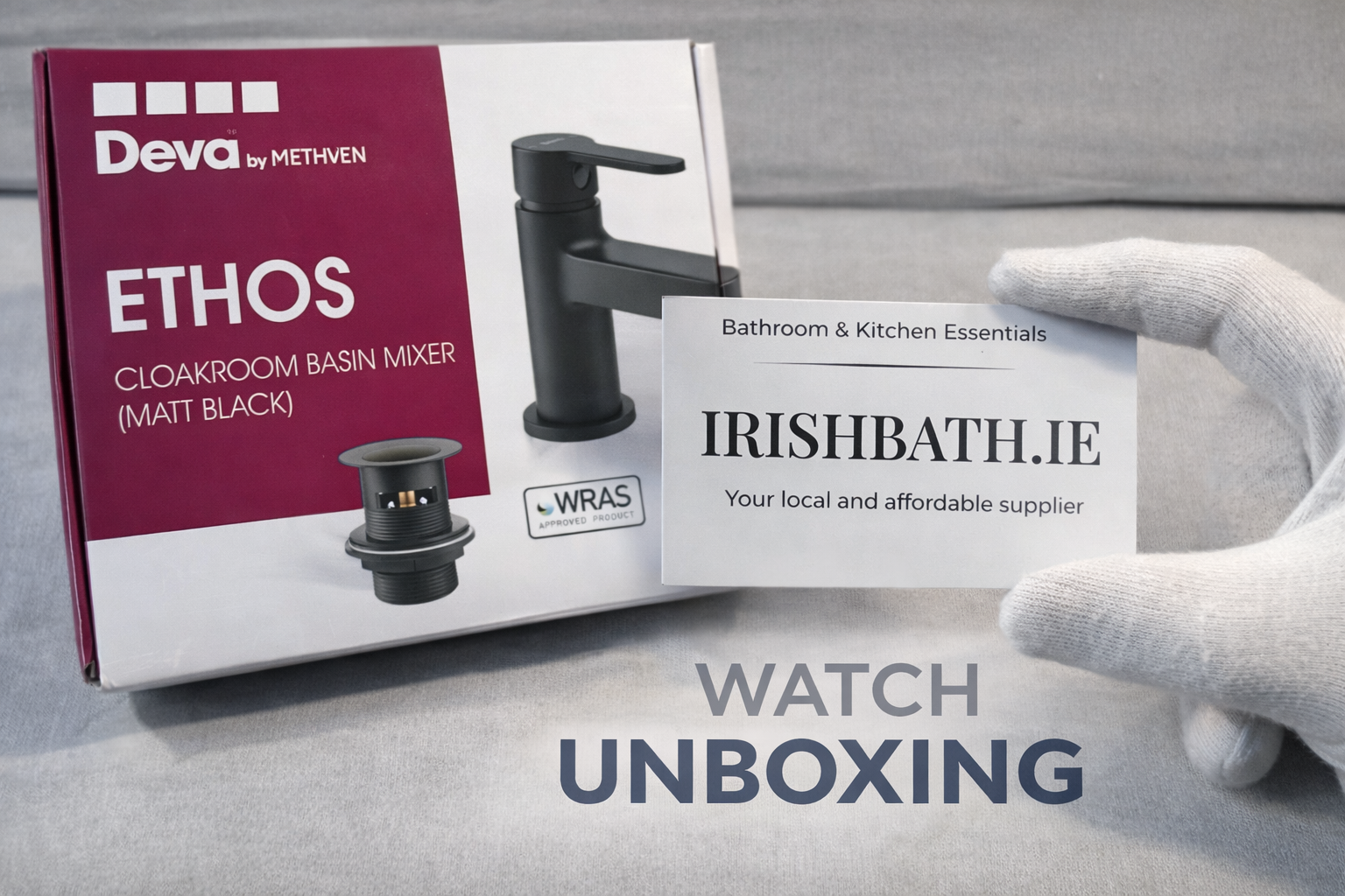Deva ETHOS matt black basin mixer tap with waste – unboxing detailed video review