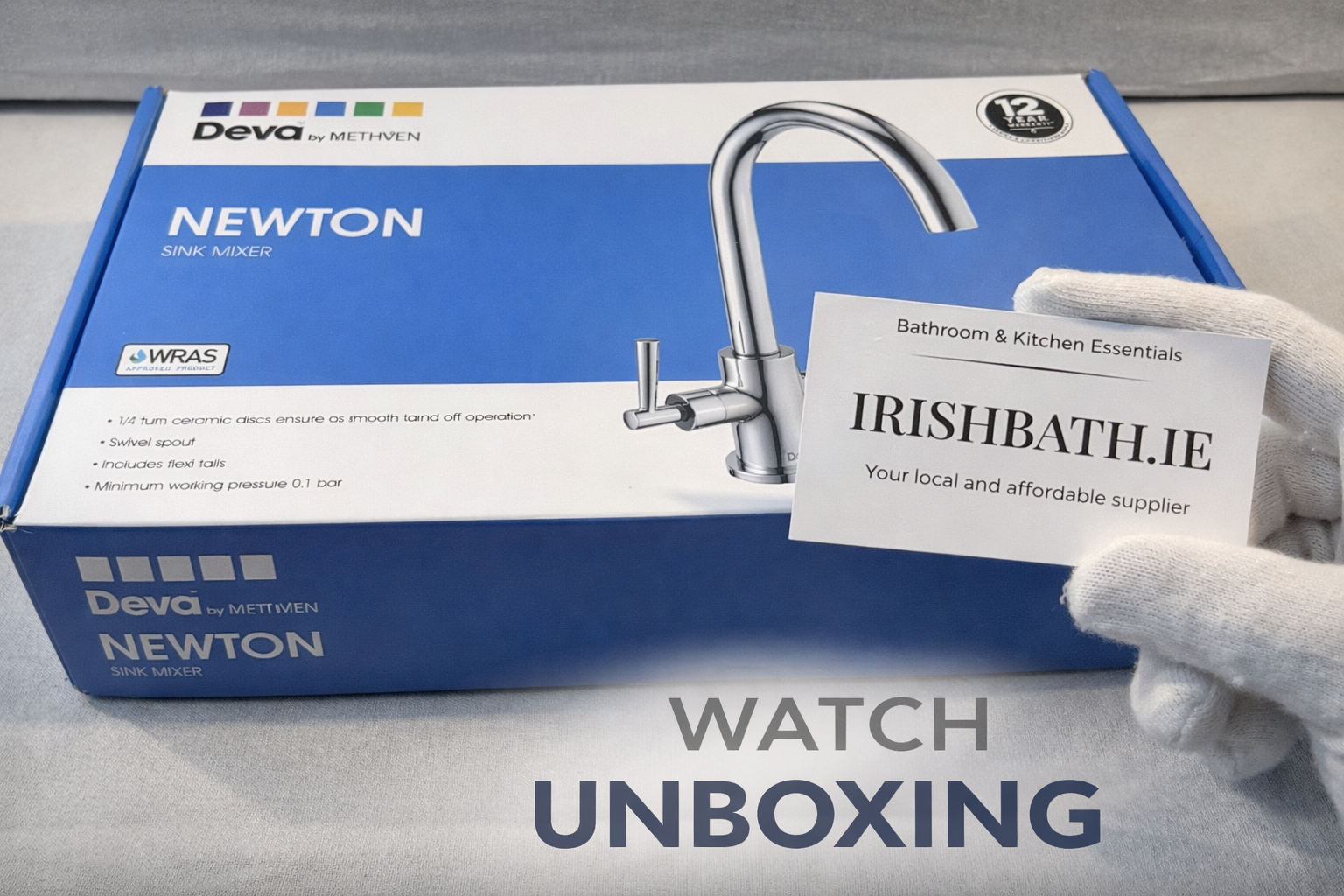 Unboxing video review of Deva Newton Kitchen Sink Mixer Tap with dual lever in Chrome
